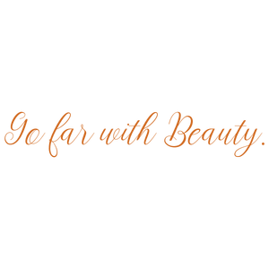 go far with beauty quote SVG PNG design with an uplifting message