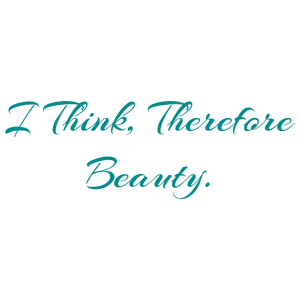 i think therefore beauty quote SVG PNG design