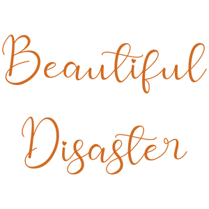 ibeautiful disaster7 quote SVG PNG design with bold lettering