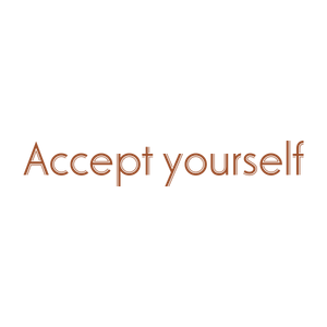 raccept yourself1233 quote SVG PNG design with bold lettering, an uplifting message