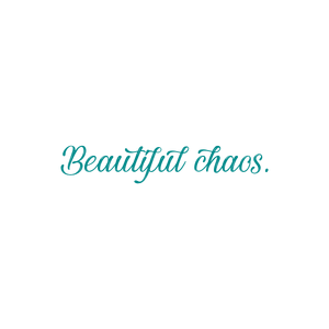 ybeautiful chaos348 quote SVG PNG design with bold lettering