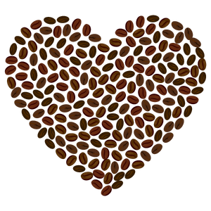 coffee heart quote SVG PNG design