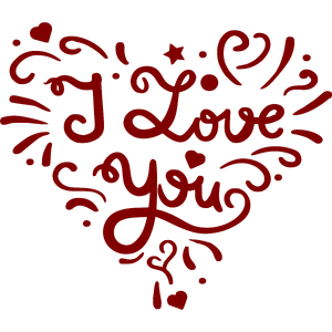 i love you quote SVG PNG design with bold lettering
