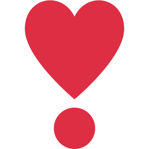 love heart SVG PNG design with bold lettering