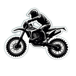 biking motorcross SVG PNG design with clean design elements