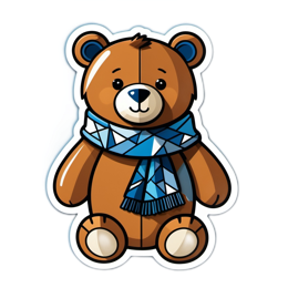 sticker teddybear SVG PNG design