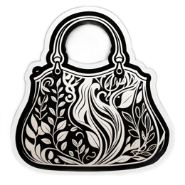 fashion floral SVG PNG design with black and white floral elements