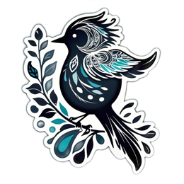 artistic bird SVG PNG design