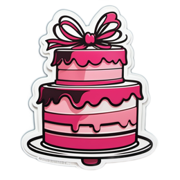 cake sticker SVG PNG design