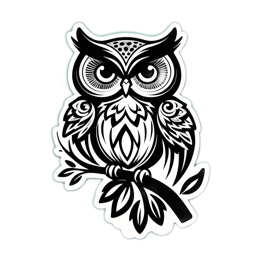 illustration owl SVG PNG design with clean design elements
