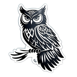 owl SVG PNG design with clean design elements
