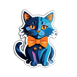 cat sticker SVG PNG design