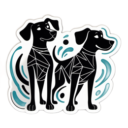 dogs artistic SVG PNG design