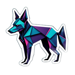 artistic dog SVG PNG design with clean design elements