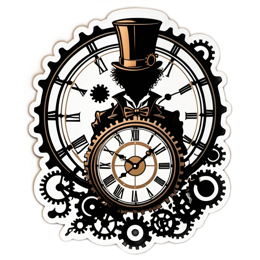 vintage time mechanics SVG PNG design with clean design elements