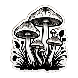 mushrooms forest SVG PNG design
