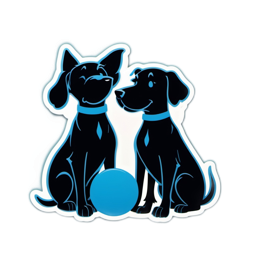 dogs playfulness ball SVG PNG design