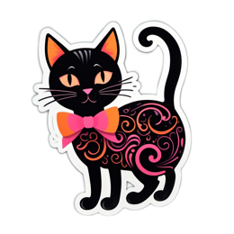 black cat SVG PNG design