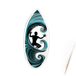 surfing wave SVG PNG design with clean design elements
