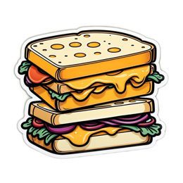 sandwich cheese SVG PNG design