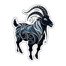 goat fantasy SVG PNG design with clean design elements