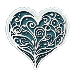 decoration heart SVG PNG design