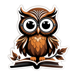 artistic owl SVG PNG design with clean design elements