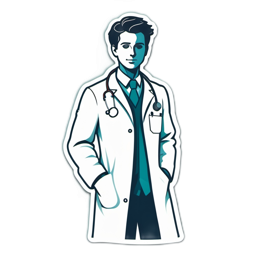 professional doctor SVG PNG design with clean design elements