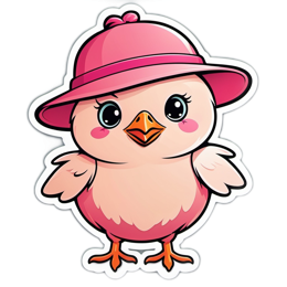 chick cartoon SVG PNG design with clean design elements