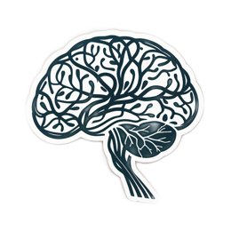 brain sticker SVG PNG design