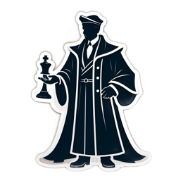 chess character SVG PNG design with clean design elements