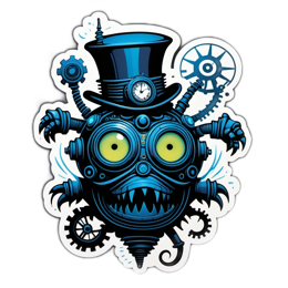 robot SVG PNG design with clean design elements