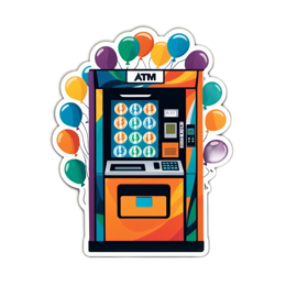 vending machine balloons SVG PNG design