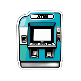 atm finance SVG PNG design with clean design elements
