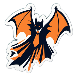fantasy bat SVG PNG design with clean design elements