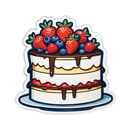 cake berries SVG PNG design