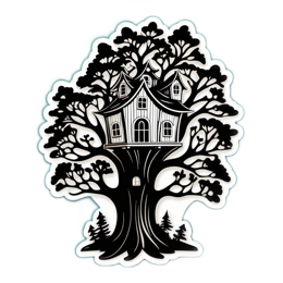 treehouse SVG PNG design with clean design elements