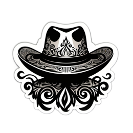 sticker hat SVG PNG design with clean design elements