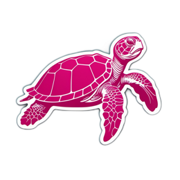 turtle SVG PNG design with clean design elements