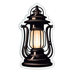 lantern light vintage SVG PNG design with clean design elements