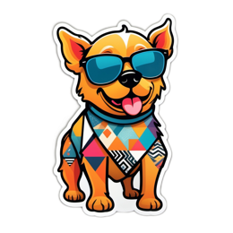 cute dog sticker SVG PNG design