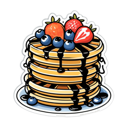 pancakes fruits SVG PNG design