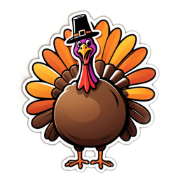 fantasy turkey SVG PNG design with clean design elements