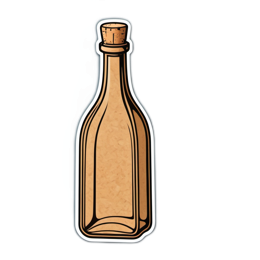 bottle label SVG PNG design with clean design elements