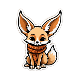 sticker fox SVG PNG design with clean design elements