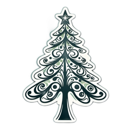 christmas tree SVG PNG design
