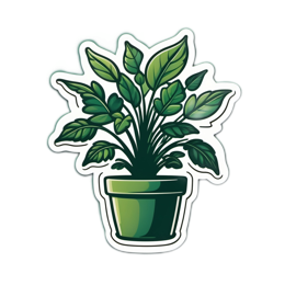 plant pot greenery SVG PNG design with clean design elements