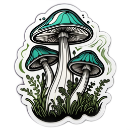 fantasy mushrooms SVG PNG design with clean design elements