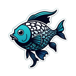 fish SVG PNG design with clean design elements