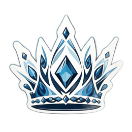 fantasy crown SVG PNG design with clean design elements